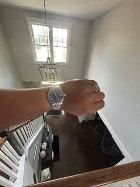 Invicta Silver Watch with Blue Dial